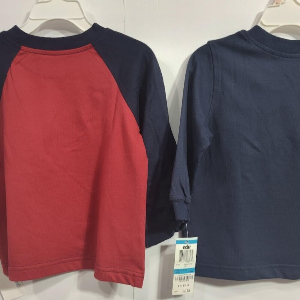 2 Greendog 100% Cotton Long-sleeved Y2K Boy's Shirts 24 Months NWT - Picture 3 of 10